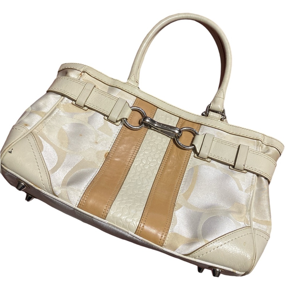 Coach Hampton Optic signature bag F13337